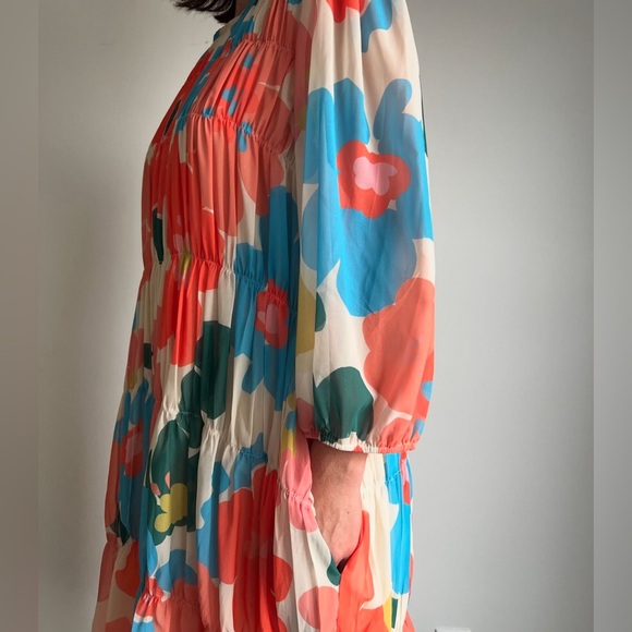 NWT Henley Chiffon Midi Floral Dress Size Small - Picture 9 of 10